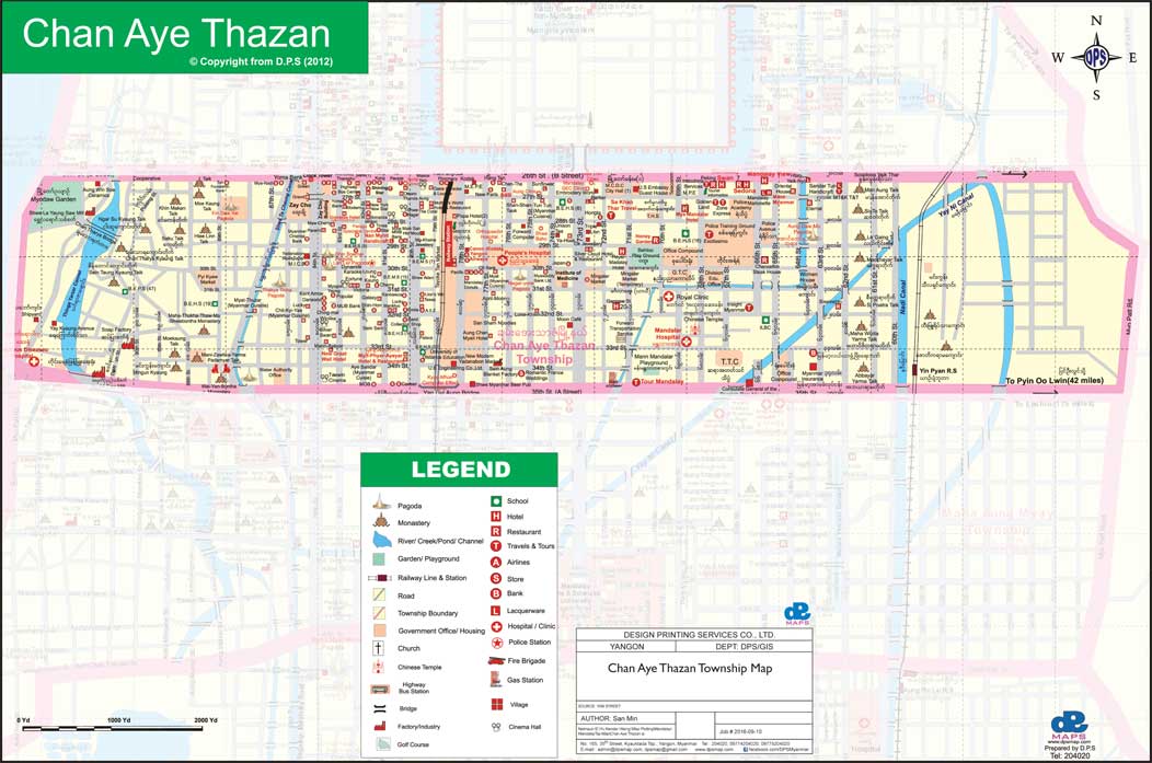 Chan Aye Thazan Map