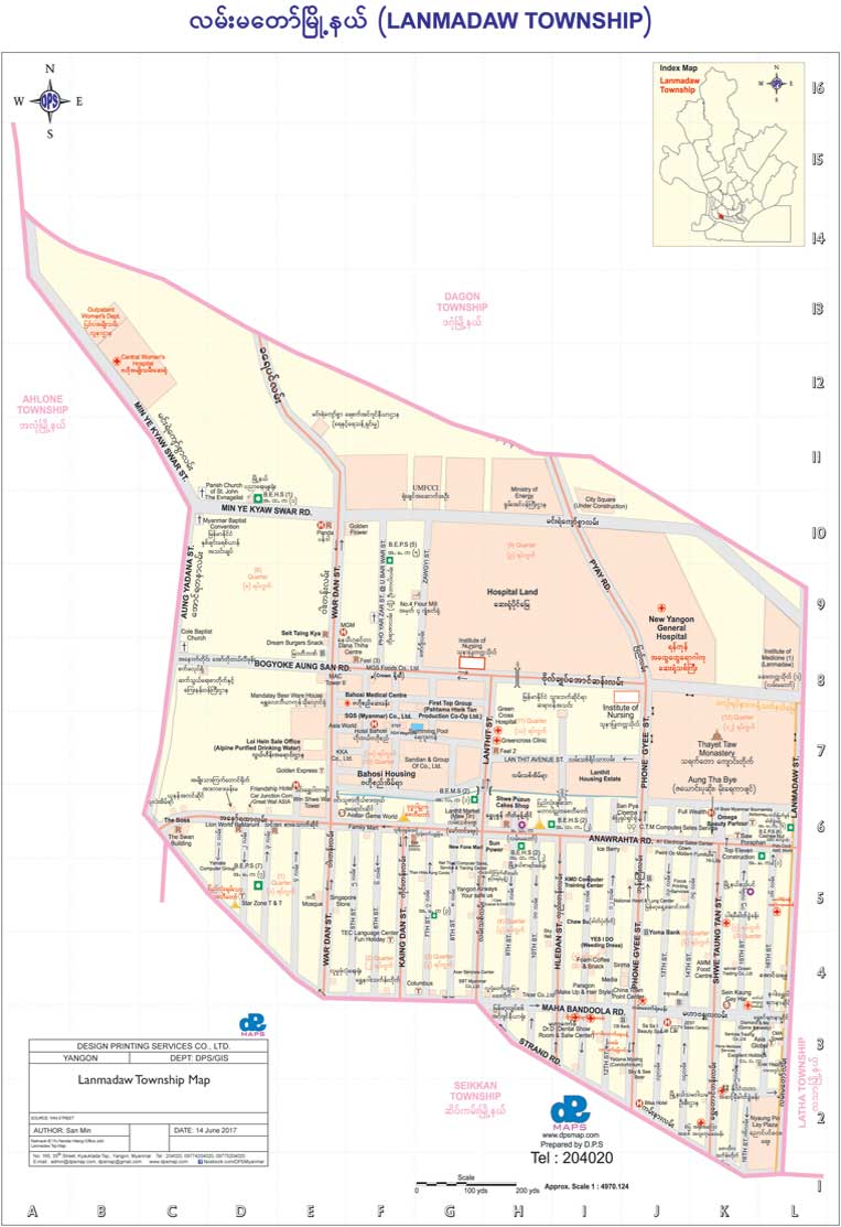 Lanmadaw Township Map