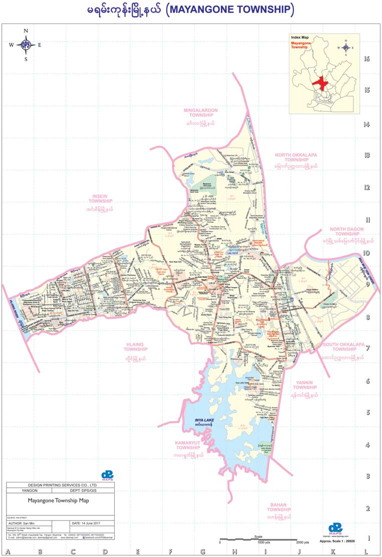 Mayangone Township Map
