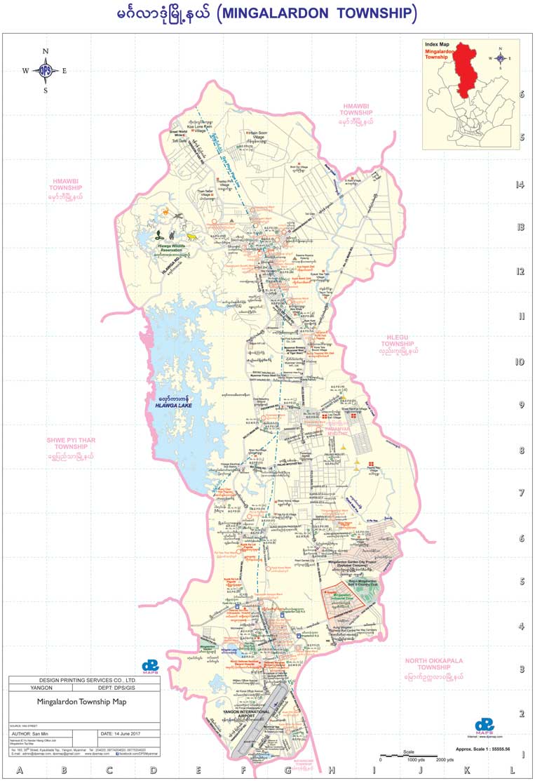 Mingalardon Township Map