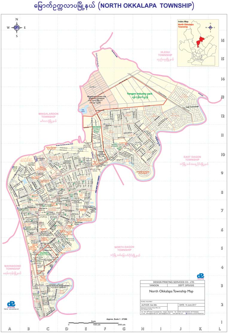 North Okkalapa Township Map