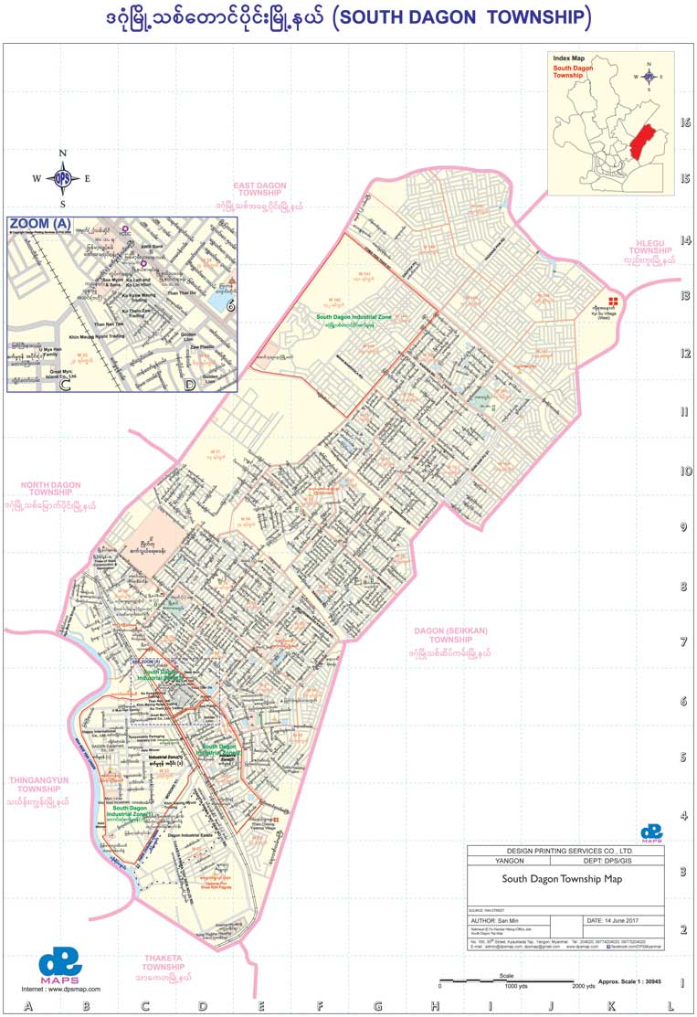 South Dagon Township Map