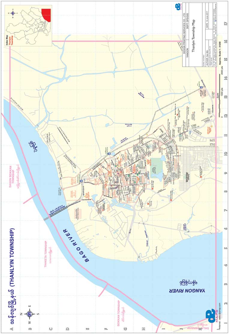 Thanlyin Township Map