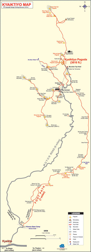 Kyaiktiyo Map