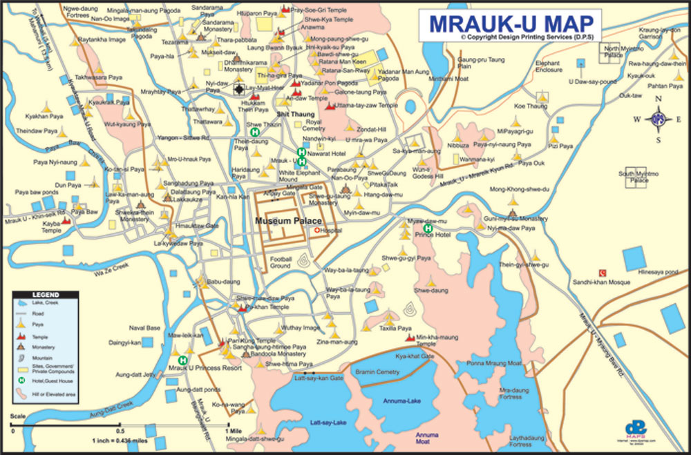 Mrauk U Map